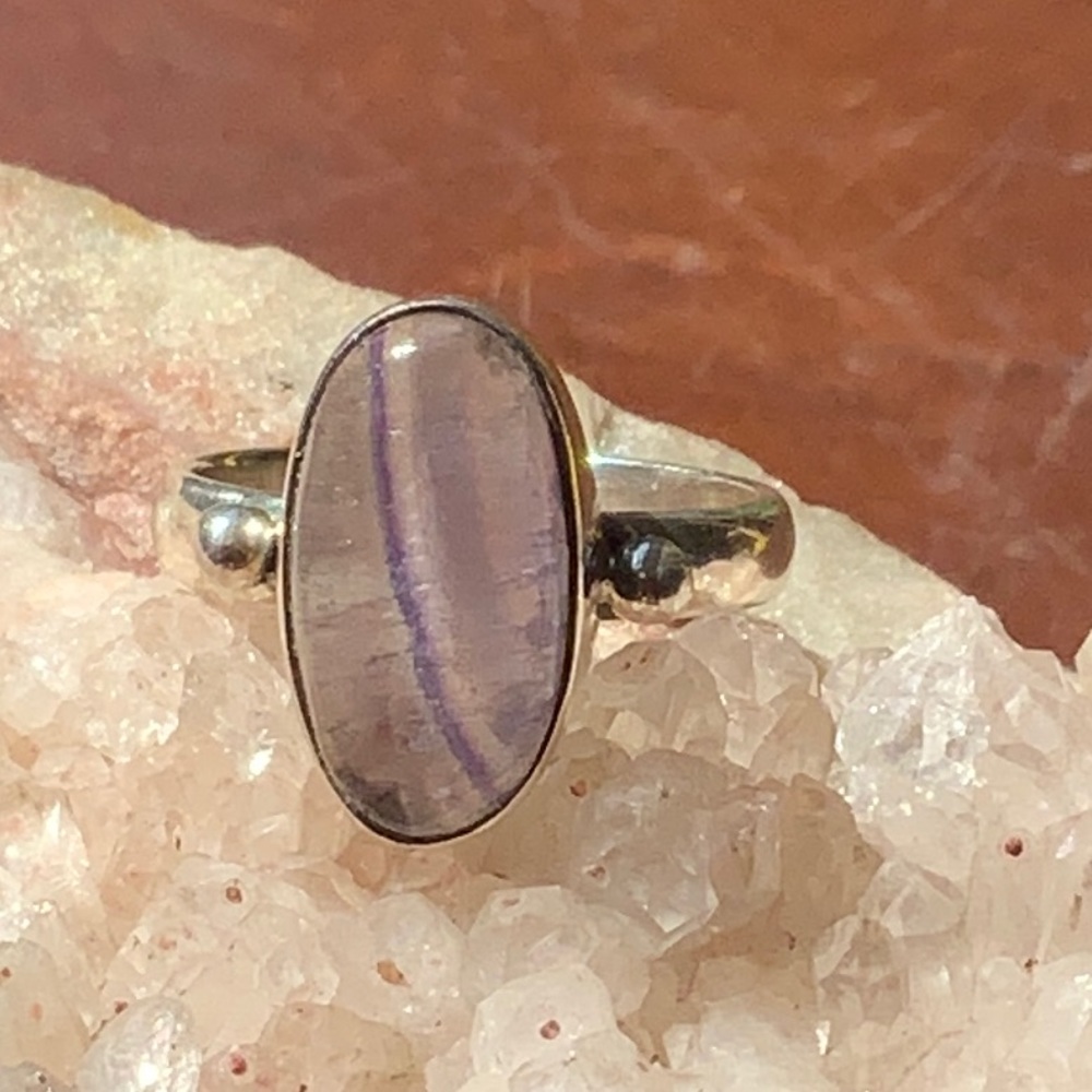 RARE BLUE JOHN 925 STERLING SILVER RING, SIZE 8